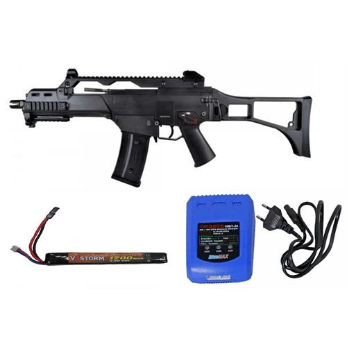 G36C DARK BLACK WITH LIPO BATTERY AND BATTERY CHARGER